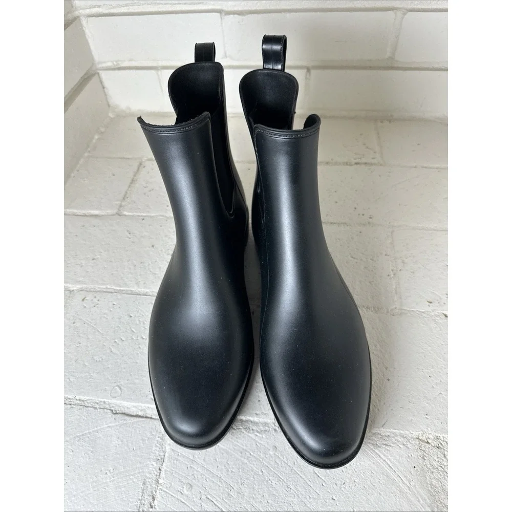 a New Day Size 11 Women's Chelsea Rain Boots, Black,